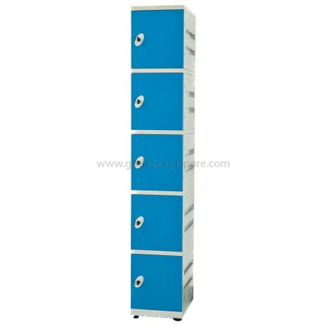 5 Door Abs Locker Keyless Nr Lock Single Column Blue Door